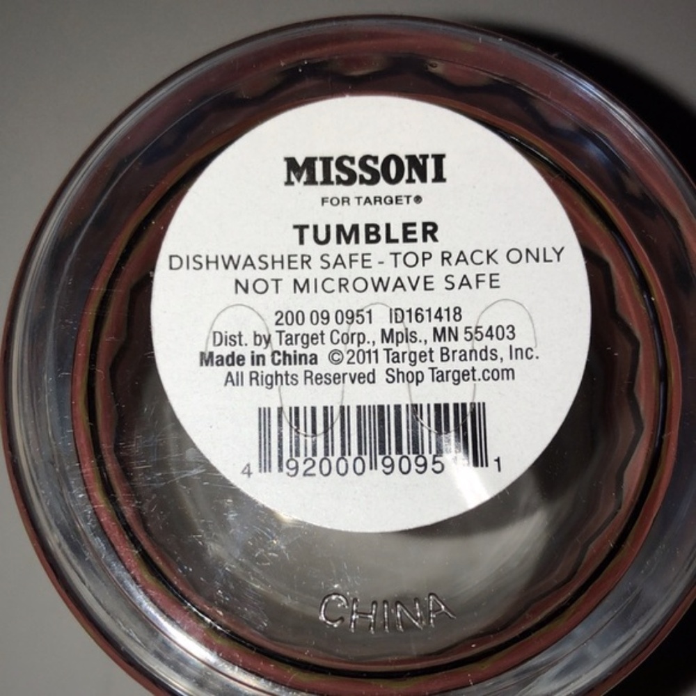 NIB MISSONI for TARGET Chevron Zig Zag Tumblers 20th Anniversary Set - Picture 15 of 15